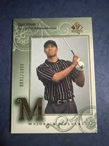 Carta TigerWOODS-2002 Upper Deck SP Autentica Majors & Masters #137 SP #’d/3499 - Foto 1 di 2