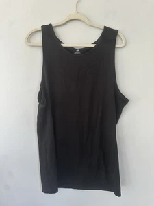 H&M Tanktop Regular Fit Coupe Standard Schwarz Large - Bild 1 von 3