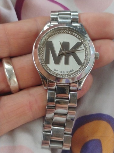 Orologio Michael Kors Slim Runway MK3548 Donna Quadrante Analogico Acciaio Ha Bisogno di Batt.
