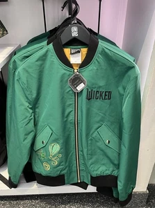 Universal Studios Wicked Emerald City Green Bomber Jacket XS S M L XL 2XL Adult - Picture 1 of 1