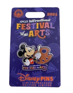 DISNEY PARKS EPCOT 2024 FESTIVAL OF THE ARTS MICKEY MOUSE LIMITED RELEASE PIN - Bild 1 von 2