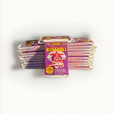 1991 SCORE BASEBALL SERIES 2 LOT OF 21 UNOPENED 16 CARD BASEBALL PACKS - Image 1 of 2