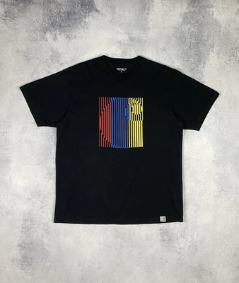 Carhartt Wip Work in Progress Big Logo Negro Hombre Talla L Y2K Streetwear Gr... - Imagen 1 de 4