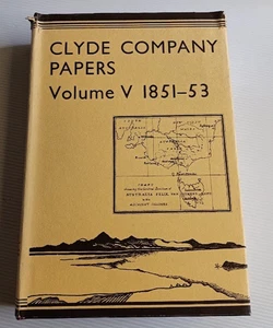 Clyde Company Papers Volume V 1851-53 - colonial Australian pastoral history - Picture 1 of 15