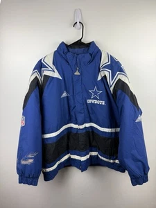 Vintage 90s Dallas Cowboys Apex One Pro Line Puffer Jacket Men’s Size XL Stain - Bild 1 von 7