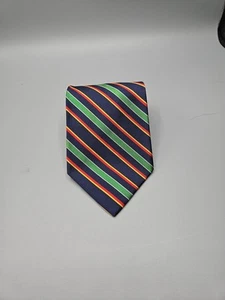 Jos A Bank 100% Silk Tie Blue/Green/Red/Yellow Stripes Men Necktie 4" Wide - Picture 1 of 7