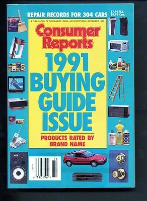 Consumer Reports Magazine Buying Guide Issue 1991 - Image 1 of 2