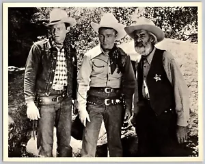Movie Still TV Westerns Wild Bill Elliott Roy Rogers Gabby Hayes Reprint 8 x 10 - Picture 1 of 2