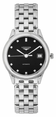 Longines Flagship 36MM Automatic Diamond Markers SS Men's Watch L4.774.4.57.6 - Image 1 of 4