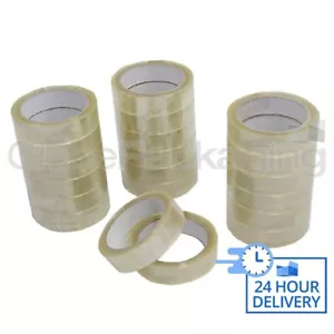 288 Rollen klares Verpackungsband 25 mm x 66M 1 Zoll Zellotape 24 Stunden LED - Bild 1 von 6
