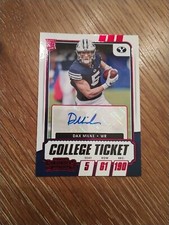 Dax Milne - 2021 Panini Contenders Draft Picks - Red College Ticket - Auto
