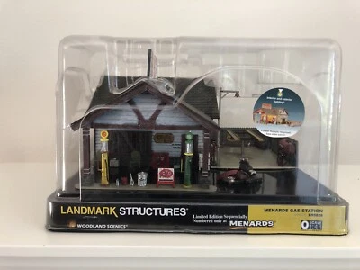 Woodland Scenics BR5829 O Gauge Built-Up Menards Gas Station/ New Sealed Box - Image 1 of 4