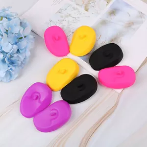 2Pcs Reusable silicone ear cover hair salon dye color shield protector Useful - Picture 1 of 15