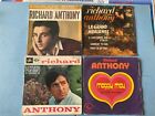 Lot de 4 anciens disques 45 tours vinyles de Richard ANTONY Vintage collection