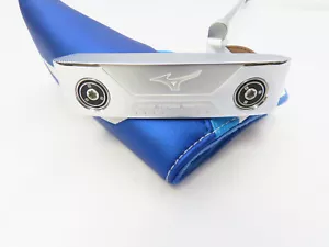 Mizuno M Craft Type II White Satin 35" Putter Plumber's Neck Steel Shaft + HC - Picture 1 of 5