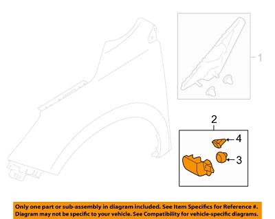 Guardabarros exterior Subaru OEM 14-18 Forester moldura inferior 91112SG101 Foto 1 de 2