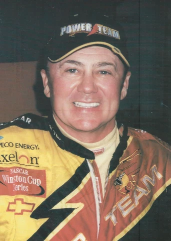 2000 GEOFF BODINE "FAN CLUB CARD # 2 OF 4 POWER TEAM" NASCAR WIN CUP POSTCARD Cover