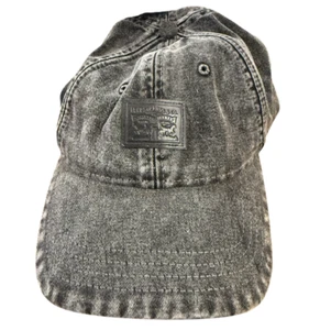 Cappello camionista Levi Strauss nero grigio lavaggio acido denim berretto snapback nuovo con etichette *SPEDIZIONE GRATUITA* - Foto 1 di 8