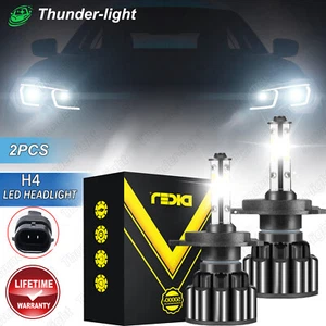 9003 H4 LED Headlight Bulbs Kit 10000W 1000000LM Hi/Lo Beam Super Bright White - Picture 1 of 9