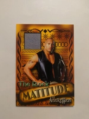 WWF THE ROCK 2003 AGRESIÓN MATITUDE ANILLO USADO MATE RELIQUIA TARJETA DWAYNE JOHNSON  Foto 1 de 2
