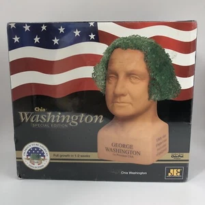 Chia George Washington dekorativer Pflanzgefäß Special Neu in versiegelter Verpackung 2018 - Bild 1 von 14