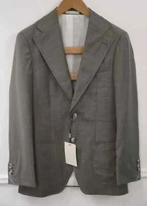 Herren Suitsupply Blazer Havana Patch weites Revers Wolle grün S110 Größe EU50 UK/US40 - Bild 1 von 8