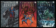 Superman vs Aliens Trade Paperback TPB Set 1-2-3 Lot Dan Jurgens art Xenomorph