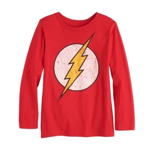 Jumping Beans Youth Boys DC Comics The Flash Long Sleeve Shirt New 4, 8 - Picture 1 of 1