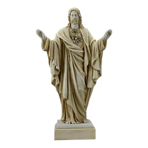 Lord Jesus Christ Greek Cast Marble Patina Color Statue Sculpture 15.75 in - Picture 1 of 10