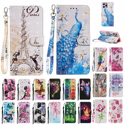 For iPhone 14 Pro Max 11 12 13 XR 8+ 7 PU Leather Wallet Card Flip Phone Case - Image 1 of 4