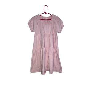 Crewcuts light pink tiered comfy dress size 7  - Picture 1 of 3