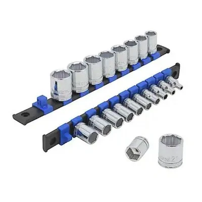DieHard 1/4" & 3/8" Drive AntiSlip Socket Set Metric 20 Piece Hand Tool DHP55313 - Image 1 of 4