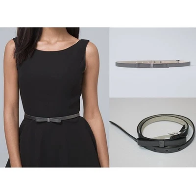 White House Black Market Women's Metallic Bow Belt in size Medium New MSRP $44 - Image 1 of 2