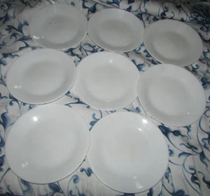 Set of 8 Corelle Winter Frost WHITE 6.75” Plates Salad Bread & Butter Dessert - Picture 1 of 1