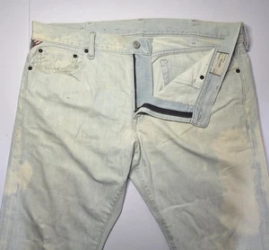 Denim and Supply Ralph Lauren Mens Size 38x32 Slim Distressed Light Wash Jeans - Picture 1 of 16