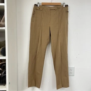 Lauren Ralph Lauren hellbraune Hose hoher Bund gerades Bein 12P Dark Academia - Bild 1 von 14