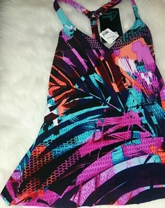 Aqua Green Racerback Tankini Swim Top Size Small New - Picture 1 of 7