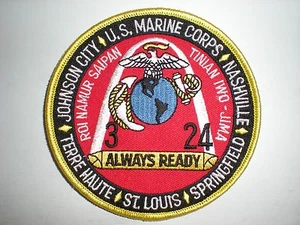 USMC 3RD BATTALION, 24TH MARINES COLOR PATCH - Bild 1 von 1
