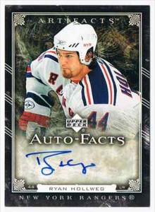 2006-07 AUTO-FACTS RYAN HOLLWEG AUTO NEW YORK RANGERS #AF-HR