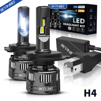 H4 9003 LED Headlight Bulbs For Freightliner 108SD 114SD Coronado High/Low Beam - Image 1 of 4