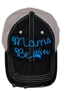 Türkis Mama Bear Trucker’s Mütze Baseball Cap - Bild 1 von 3