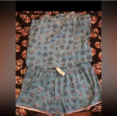 Disney Mujer Lilo and Stitch Tank & Shorts Azul Sedoso Pijama Talla XL NUEVO SIN ETIQUETAS Foto 1 de 4