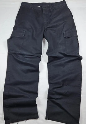Dickies Black Cargo 34X34 Work Pants Vintage Y2K Distressed Skater Grunge - Image 1 of 4