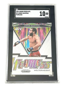2021 Prizm UFC Debut Edition Jorge Masvidal #2 Fearless MINT 10 - Bild 1 von 3