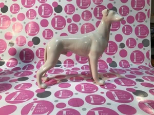 VINTAGE LARGE DOG FIGURINE ~ SLEEK/GLOSSY/UNIQUE~ GREYHOUND ? - Picture 1 of 8