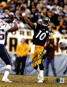 Kordell Stewart Signed Pittsburgh Steelers 8x10 Photo Beckett Wit BAS COA #2 - Picture 1 of 1