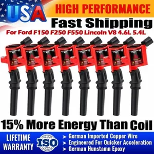 8 DG508 Ignition Coil Pack For Ford F150 Expedition 2000 2001 2002-2004 4.6/5.4L - Picture 1 of 13