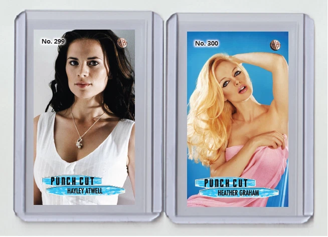 Hayley Atwell rare MH Punch Cut #'d 3/3 Tobacco card no. 299 - image 1 of 1