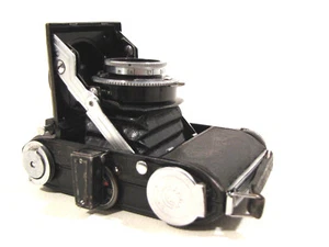 Alte Rollfilm Kamera Balda Baldina Meritar 1:2.9  Faltbalgenkamera D.R.G.M. - Bild 1 von 12