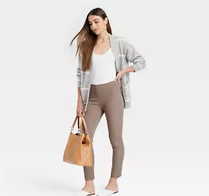 Pantalones ajustados al tobillo para mujer de gran altura - un nuevo día marrón oscuro talla 18/R - Imagen 1 de 3